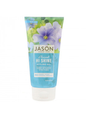Jason Natural, Styling Gel, Flaxseed Hi Shine, 6 oz (170 g)