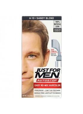 Just for Men, Autostop Men's Hair Color, Sandy Blond A-10, 1.2 oz (35 g)
