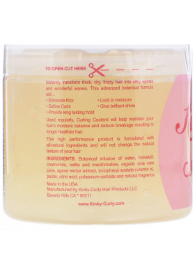 Kinky-Curly, Original Curling Custard, Natural Styling Gel, 16 oz (472 ml)