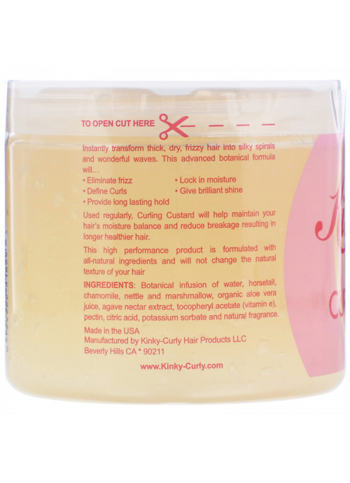 Kinky-Curly, Original Curling Custard, Natural Styling Gel, 16 oz (472 ml)