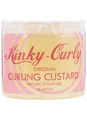 Kinky-Curly, Original Curling Custard, Natural Styling Gel, 16 oz (472 ml)
