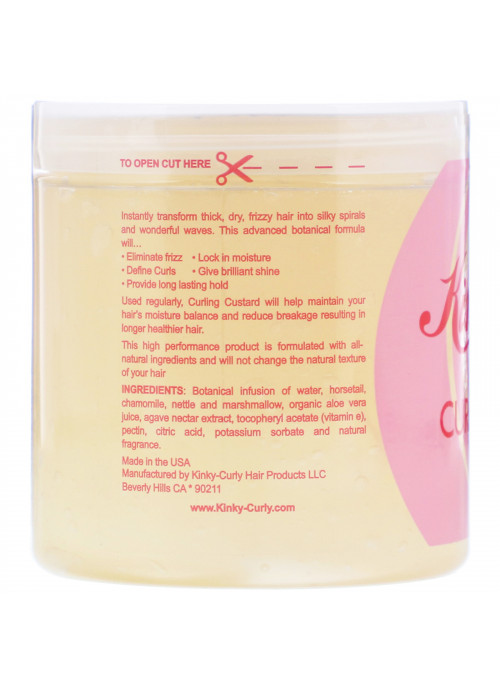 Kinky-Curly, Original Curling Custard, Natural Styling Gel, 8 oz