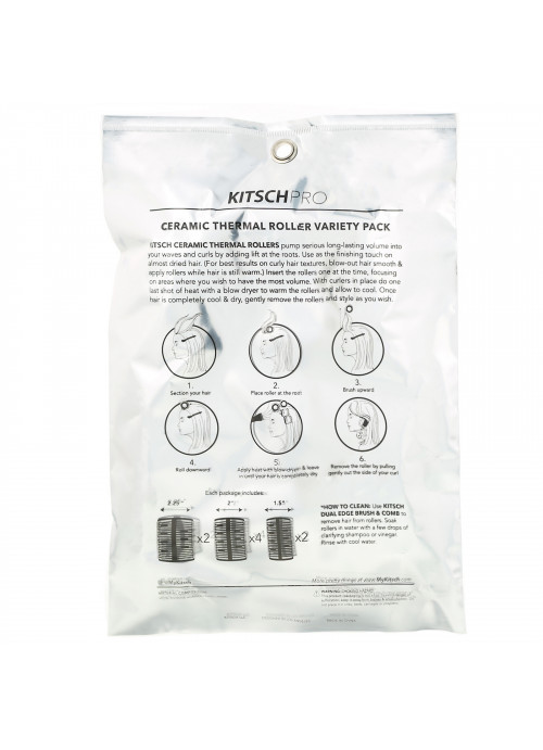 Kitsch, Ceramic Thermal Roller Variety Pack, 8 Pieces