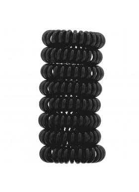 Kitsch, Hair Coils, Black, 8 Pieces