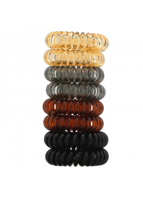 Kitsch, Hair Coils, Brunette, 8 Hair Tie Coils