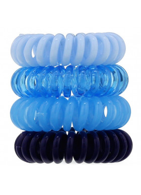 Kitsch, Hair Coils, Denim , 4 Pieces