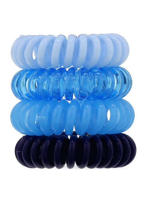 Kitsch, Hair Coils, Denim , 4 Pieces