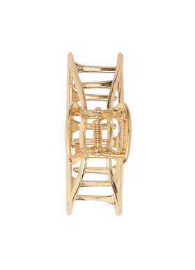 Kitsch, Open Shape Claw Clip, Gold, 1 Piece