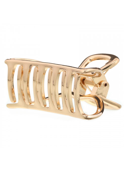 Kitsch, Open Shape Claw Clip, Gold, 1 Piece