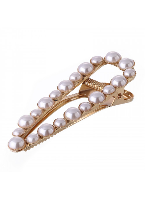 Kitsch, Open Shape Pearl Barrette, 1 Piece