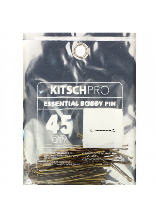 Kitsch, Pro, Essential Bobby Pin, Brown, 45 Count
