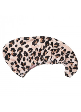 Kitsch, Quick Drying, Microfiber Hair Towel, Leopard, 1 Piece