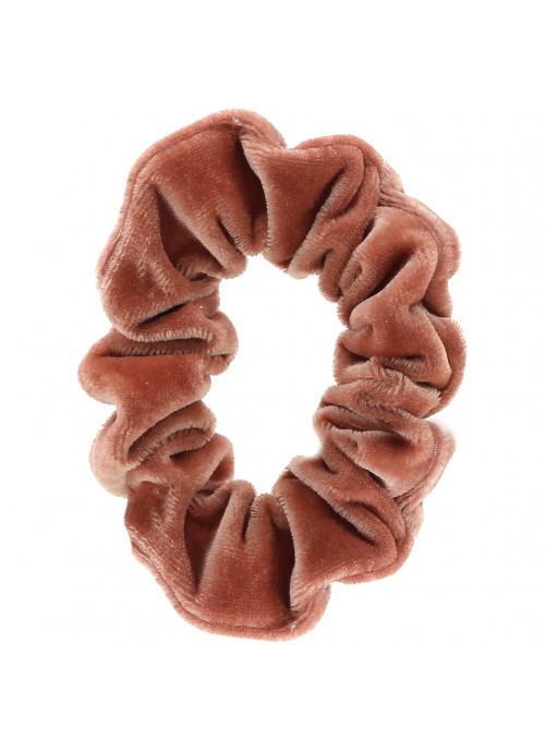 Kitsch, Velvet Scrunchies, Blush/Mauve, 5 Count