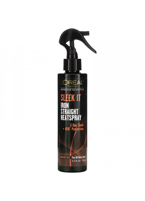 L'Oreal, Advanced Hairstyle, Sleek It Iron Straight Heatspray, 5.7 fl oz (170 ml)