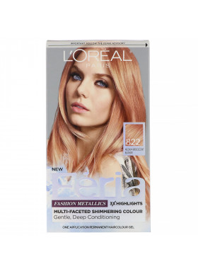 L'Oreal, Feria, Multi-Faceted Shimmering Color, 822 Medium Iridescent Blonde , 1 Application