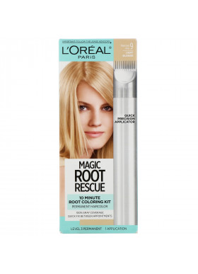 L'Oreal, Magic Root Rescue, 10 Minute Root Coloring Kit, 9 Light Blonde , 1 Application