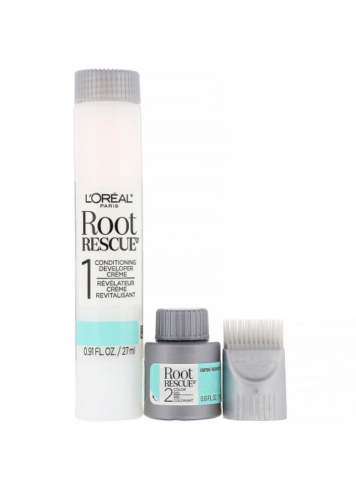 L'Oreal, Root Rescue, 10 Minute Root Coloring Kit, 5 Medium Brown, 1 Application