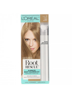 L'Oreal, Root Rescue, 10 Minute Root Coloring Kit,  7 Dark Blonde, 1 Application