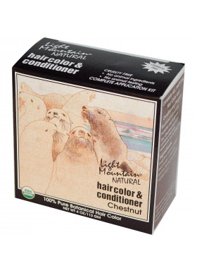 Light Mountain, Natural Hair Color & Conditioner, Chestnut, 4 oz (113 g)