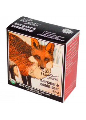 Light Mountain, Organic Natural Hair Color & Conditioner, Red, 4 oz (113 g)