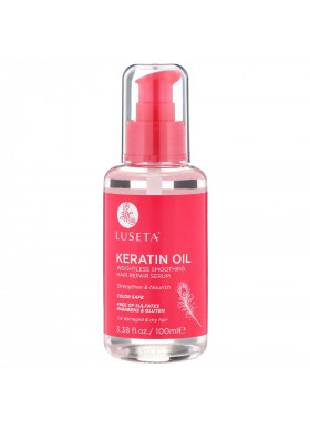 Luseta Beauty, Keratin Oil, Weightless Smoothing Hair Repair Serum, 3.38 fl oz (100 ml)