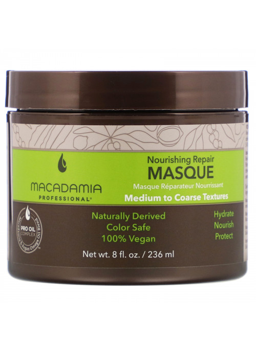 Macadamia Professional, Nourishing Repair Masque, Medium to Coarse Textures,  8 fl oz (236 ml)