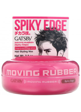 Mandom, Gatsby, Moving Rubber Hair Styling Wax, Spiky Edge, 2.8 oz