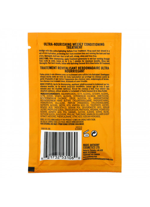Marc Anthony, 100% Extra Virgin Coconut Oil & Shea Butter, Conditioning Treatment, 1.69 fl oz (50 ml)