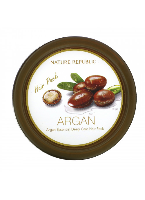 Nature Republic, Argan Essential Deep Care Hair Pack, 6.76 fl oz (200 ml)