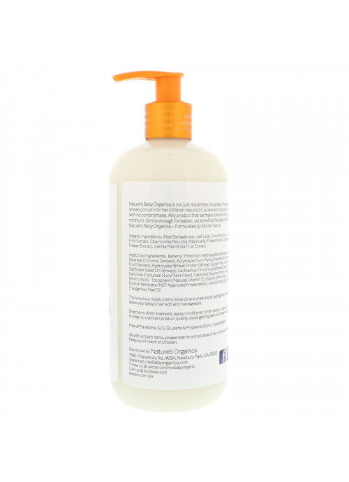Nature's Baby Organics, Conditioner & Detangler, Vanilla Tangerine, 16 fl oz (473.2 ml)