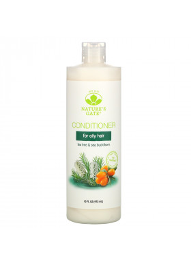 Nature's Gate, Tea Tree & Sea Buckthorn Conditioner for Oily Hair, 16 fl oz (473 ml)