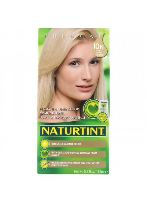 Naturtint, Permanent Hair Color, 10N Light Dawn Blonde, 5.6 fl oz (165 ml)