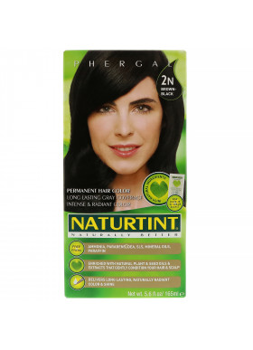 Naturtint, Permanent Hair Color, 2N Brown-Black, 5.6 fl oz (165 ml)