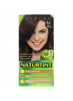 Naturtint, Permanent Hair Color, 5G Light Golden Chestnut, 5.6 fl oz (165 ml)