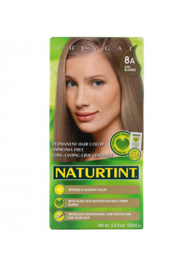 Naturtint, Permanent Hair Color, 8A Ash Blonde, 5.6 fl oz (165 ml)