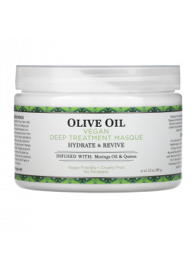 Nubian Heritage, Olive Oil, Vegan Deep Treatment Masque, 12 oz (340 g)