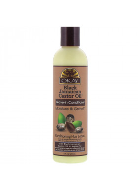 Okay Pure Naturals, Black Jamaican Castor Oil, Leave-in Conditioner, 8 fl oz (237 ml)