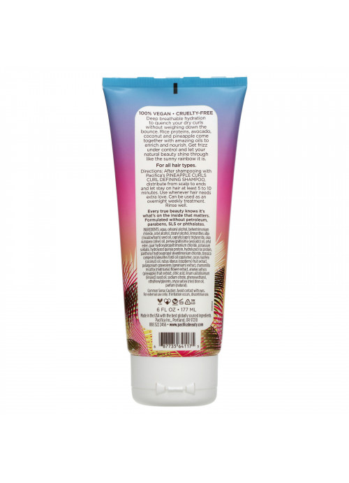 Pacifica, Pineapple Hydrate, Curl Nourishing Mask, 6 fl oz (177 ml)