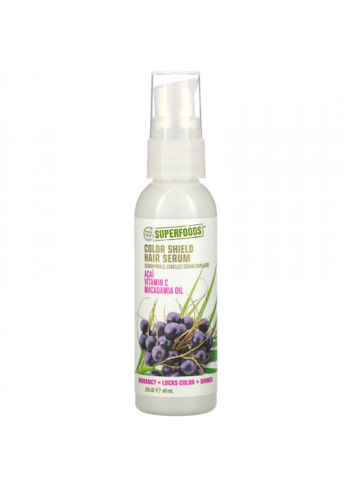 Petal Fresh, SuperFoods, Color Shield Hair Serum, Acai, Vitamin C & Macadamia Oil, 2 fl oz (60 ml)