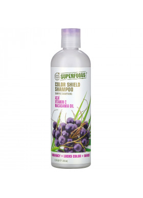 Petal Fresh, SuperFoods, Color Shield Shampoo, Acai, Vitamin C, Macadamia Oil, 12 fl oz (355 ml)
