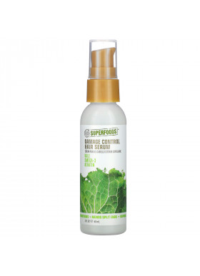 Petal Fresh, SuperFoods, Damage Control Hair Serum, Kale, Omega 3 & Keratin, 2 fl oz (60 ml)