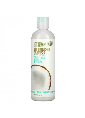 Petal Fresh, SuperFoods, Get Drenched Shampoo, Coconut Milk, Vitamin E & Almond Oil, 12 fl oz (355 ml)
