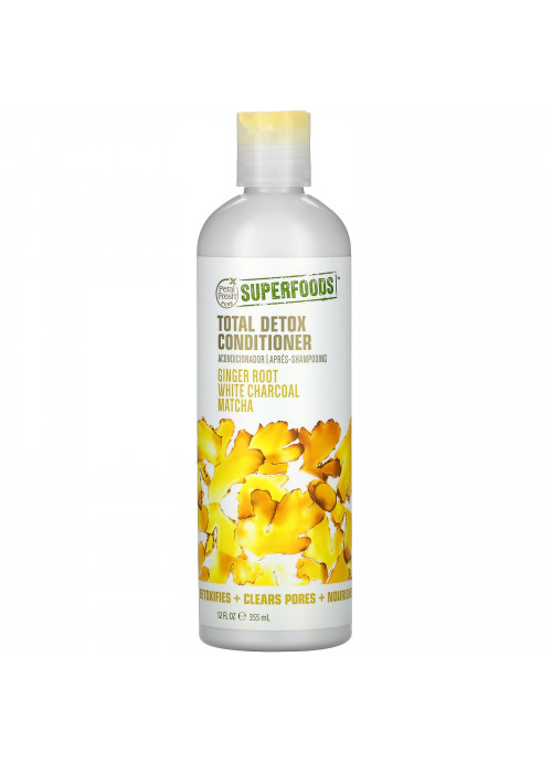 Petal Fresh, Total Detox Conditioner, Ginger Root, White Charcoal, Matcha, 12 fl oz (355 ml)