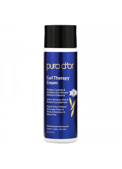 Pura D'or, Curl Therapy Cream, 8 fl oz (237 ml)