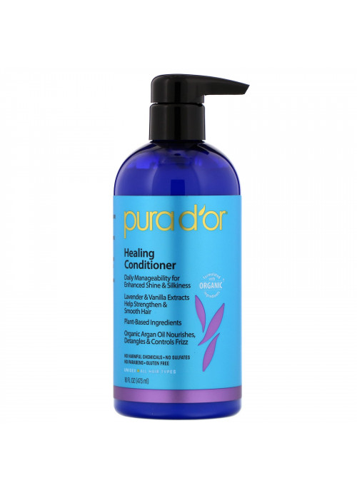 Pura D'or, Healing Conditioner, 16 fl oz (473 ml)
