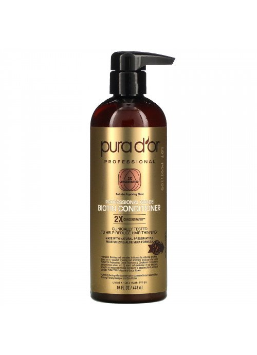 Pura D'or, Professional Grade Biotin Conditioner, 16 fl oz (473 ml)