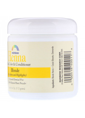 Rainbow Research, Henna, Hair Color and Conditioner, Blonde, 4 oz (113 g)