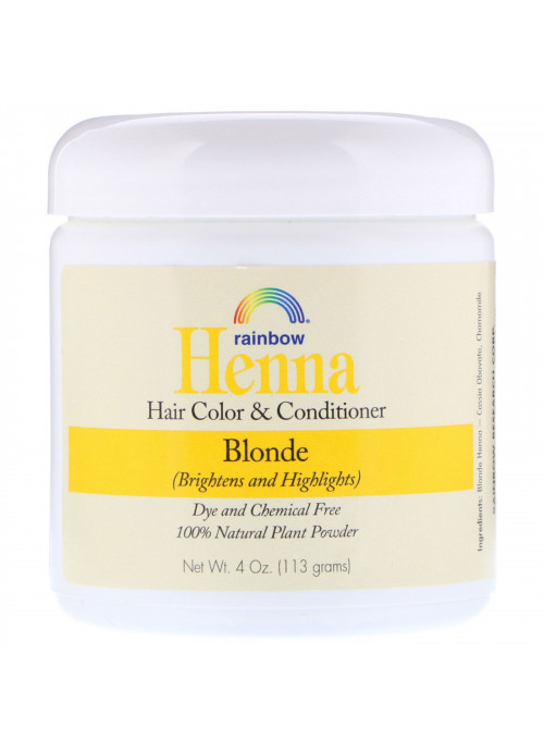 Rainbow Research, Henna, Hair Color and Conditioner, Blonde, 4 oz (113 g)