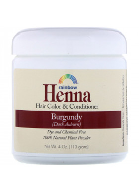 Rainbow Research, Henna, Hair Color and Conditioner, Burgundy (Dark Auburn), 4 oz (113 g)