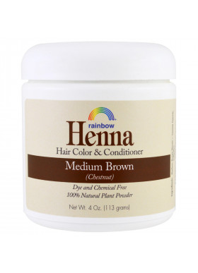 Rainbow Research, Henna, Hair Color and Conditioner, Medium Brown (Chestnut), 4 oz (113 g)